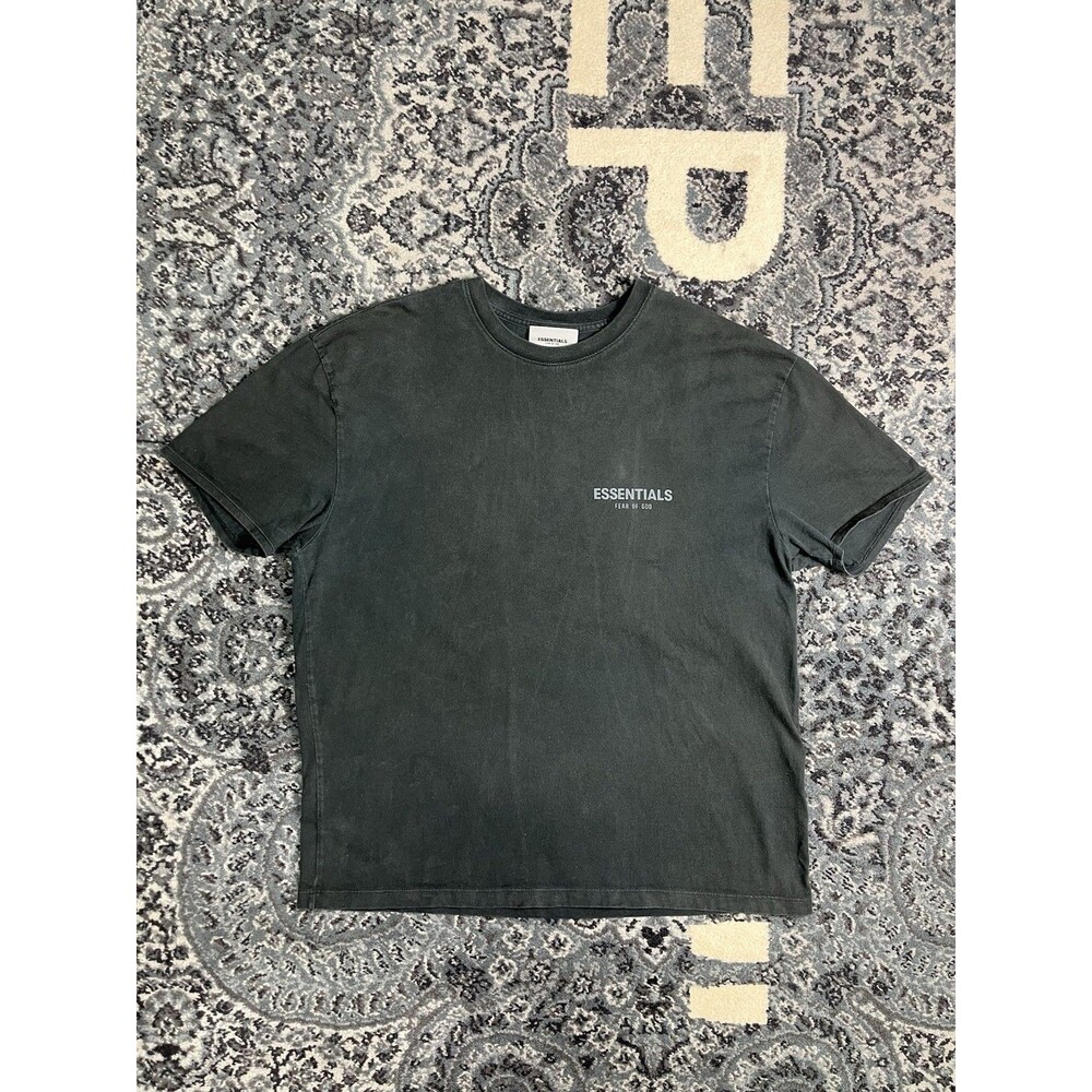 Mens Essential Fear Of god Tshirt Black Size Medium